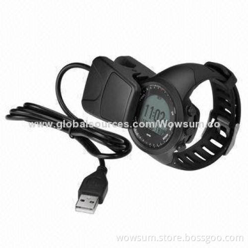 GPS watch tracker with Bluetooth heart rate monitor 3D pedometer and compass